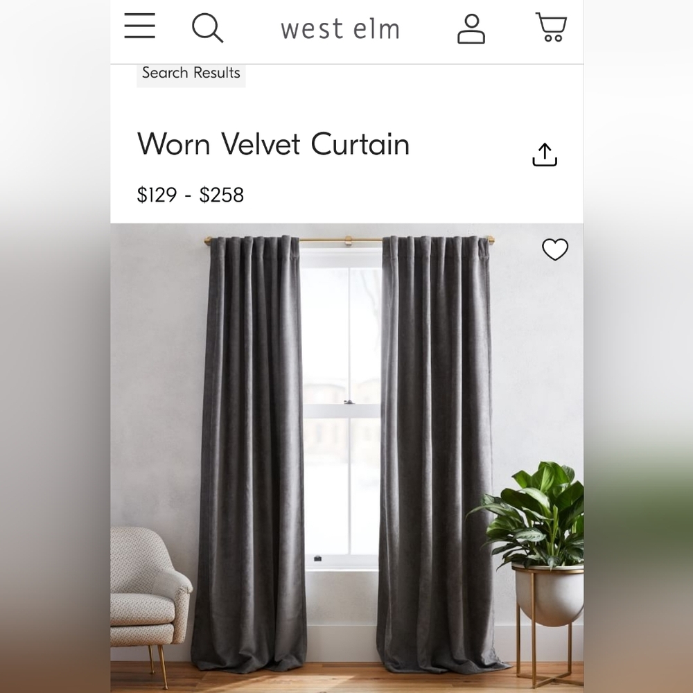 Velvet Drapes/Curtains